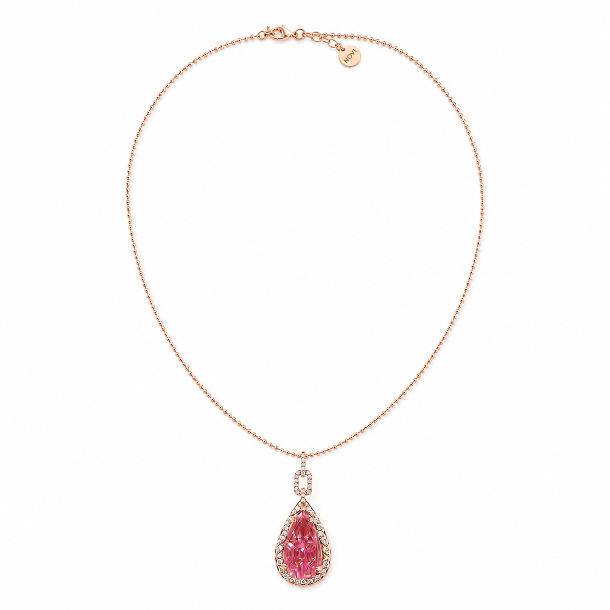 Rubellite Pendant Necklace