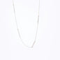 18K White gold Necklace featuring 50 Diamonds totaling 0.45 ct.