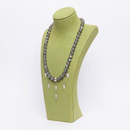 Labradorite Arrow Necklace