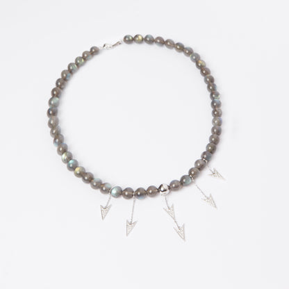Labradorite Arrow Necklace