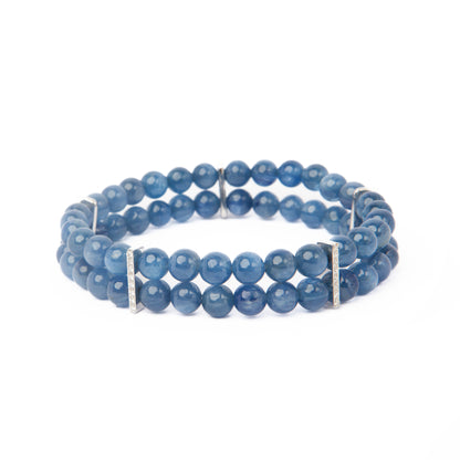 Double Row Kyanite Bracelet