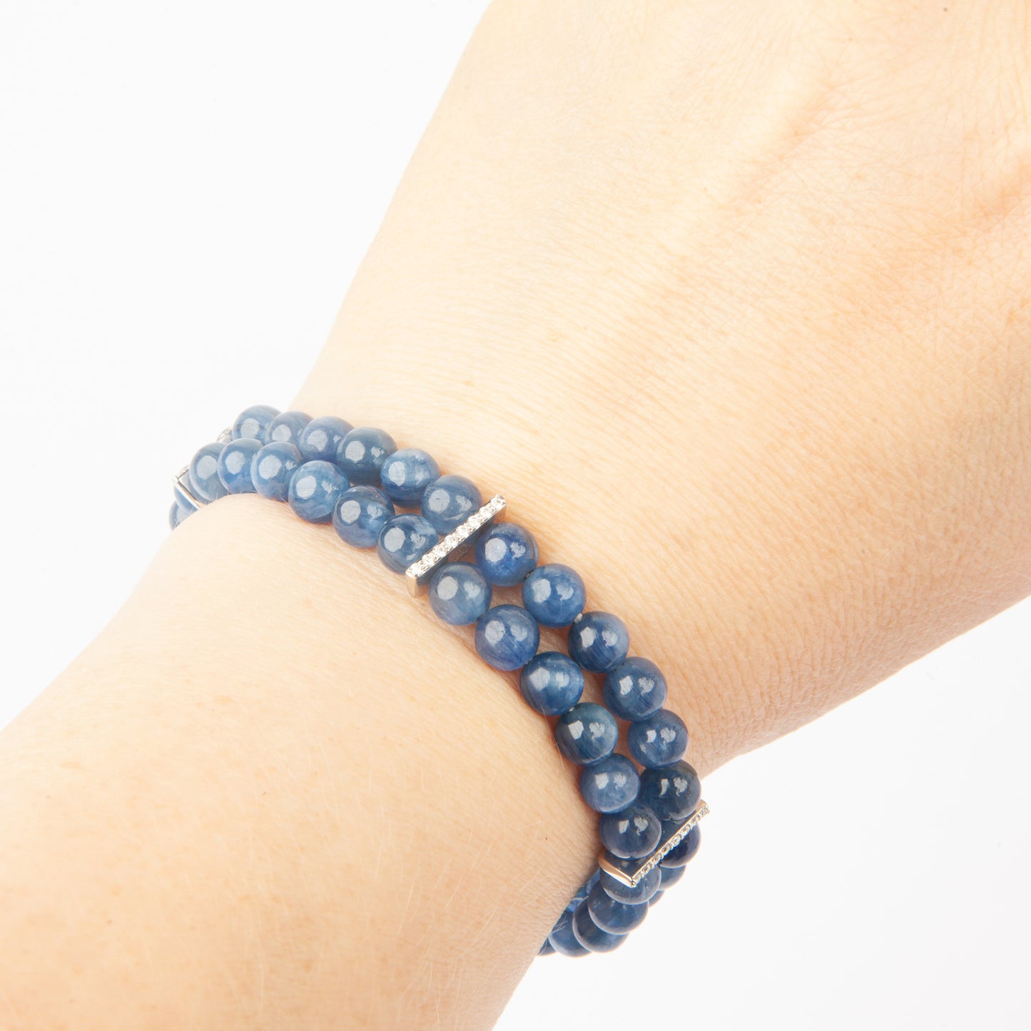 Double Row Kyanite Bracelet
