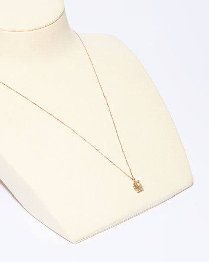 NOVI Jewelry pendant necklace with 1.38 ct fancy brown natural diamond, SI2, IGI certified, jewelry weight 2 g, gold weight 1.7 g, elegant cushion-cut diamond pendant.