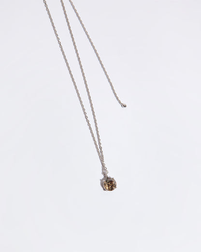 NOVI Jewelry 18K gold pendant necklace with 1.51 ct fancy yellow-brown natural diamond, I1, IGI certified luxury diamond jewelry.