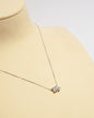 NOVI Jewelry 18K white gold pendant necklace with 0.67 ct natural diamonds, IGI and GWLab certified elegant diamond jewelry.