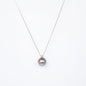 NOVI Jewelry platinum PT900/850 necklace with 15 mm Japanese pearl and 0.3 ct G VS2 diamond, CGL certified luxury pearl pendant.