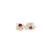Ruby & Diamond Earclips