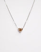 NOVI Jewelry 18K gold heart-shaped pendant with 1.13 ct fancy intense brownish-yellow natural diamond, VS2, GRA certified luxury diamond necklace.