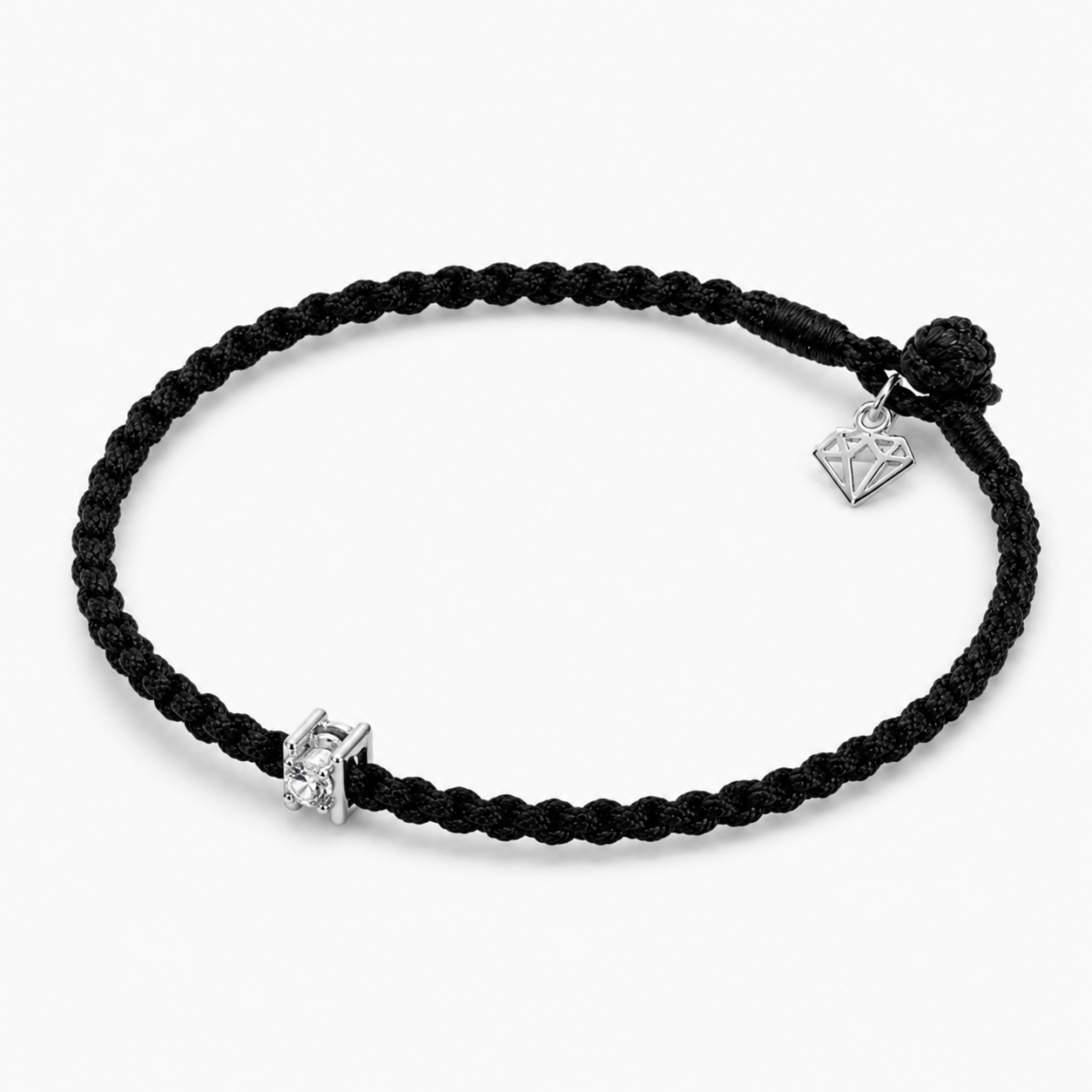 Black Diamond Cord Bracelet