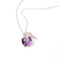 Amethyst, Pink Sapphire &  Diamond Pendant