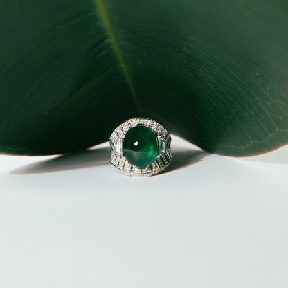 Emerald and Diamond Ring